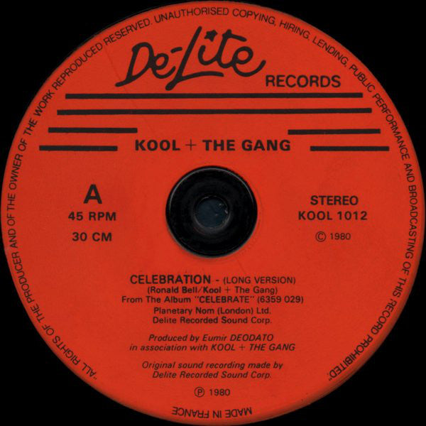Kool & The Gang : Celebration (12", Single)