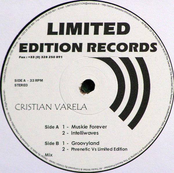 Cristian Varela : Muskie Ep (12", EP)