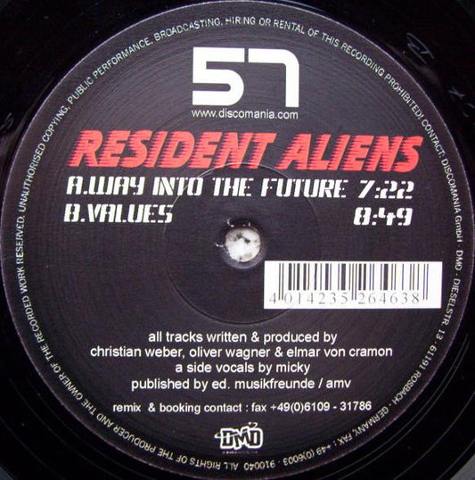 Resident Aliens : Way Into The Future / Values (12")
