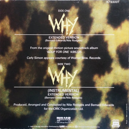 Carly Simon : Why (Extended Version) (12", Single)
