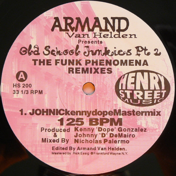 Armand Van Helden Presents Old School Junkies : The Funk Phenomena Remixes (2x12")