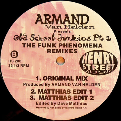 Armand Van Helden Presents Old School Junkies : The Funk Phenomena Remixes (2x12")
