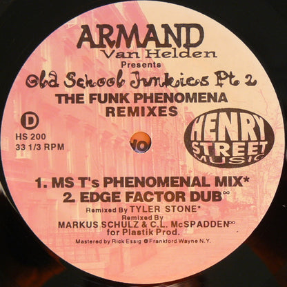 Armand Van Helden Presents Old School Junkies : The Funk Phenomena Remixes (2x12")