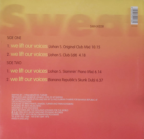 Johan S. Presents Intergrated Society : We Lift Our Voices (12")