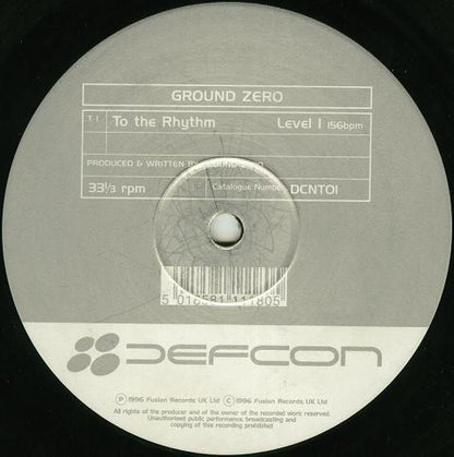Ground Zero : To The Rhythm (12")