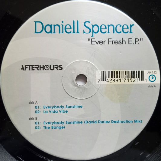 Daniell Spencer : Ever Fresh (12")