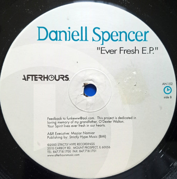 Daniell Spencer : Ever Fresh (12")