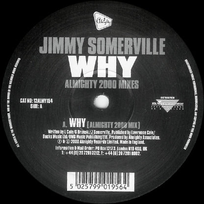 Jimmy Somerville : Why (Almighty 2000 Mixes) (12")