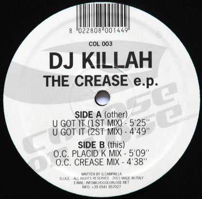 DJ Killah : The Crease E.P. (12", EP)