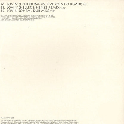 Hardy Heller & Ray Boyé : Lovin' (12")