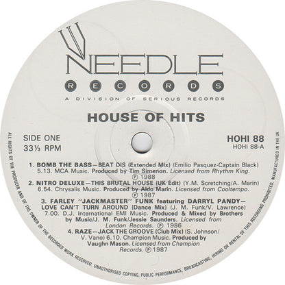 Various : House Hits (2xLP, Comp)