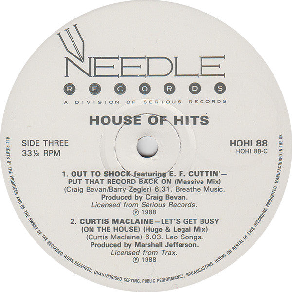 Various : House Hits (2xLP, Comp)
