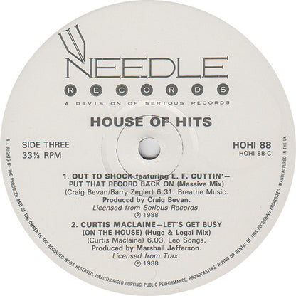 Various : House Hits (2xLP, Comp)
