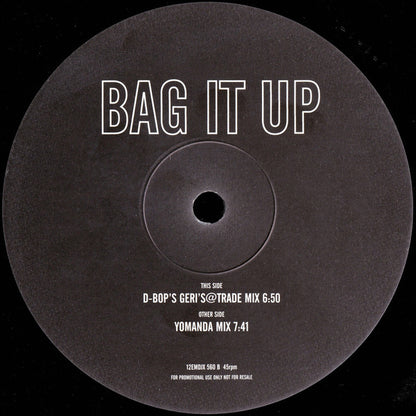 G* : Bag It Up (The Mixes: Yomanda / D-Bop / Trouser Enthusiasts') (2x12", Promo)