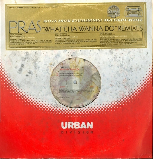 Pras Michel : What'cha Wanna Do (Remixes) (12", Promo)