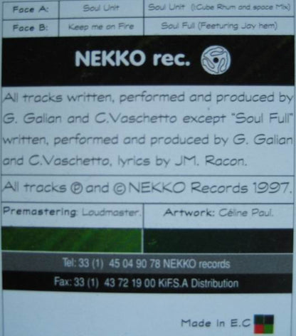 Kojack* : Soul Unit  / Keep Me On Fire (12")