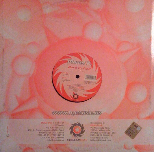 Planet K : Hard To Find (Part 1) (12")