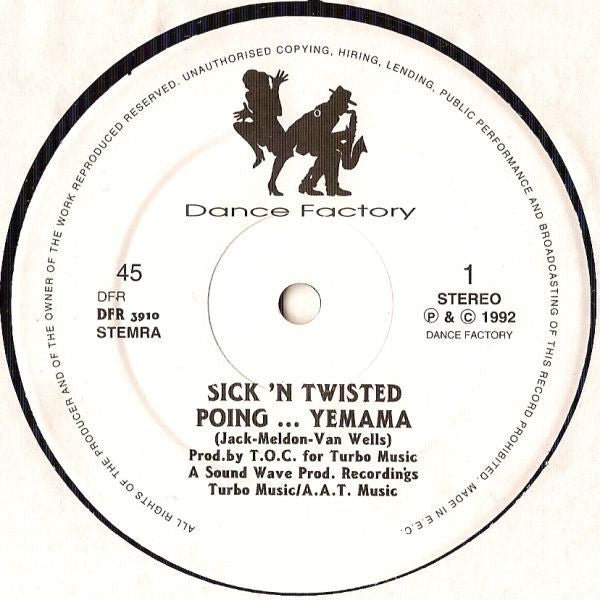 Sick 'N' Twisted : Poing... Yemama (12")