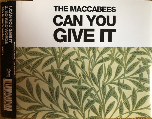 The Maccabees : Can You Give It (CD, Single)