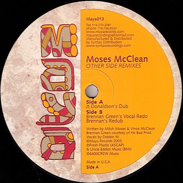 Moses McClean : Other Side Remixes (12")