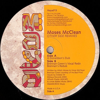 Moses McClean : Other Side Remixes (12")