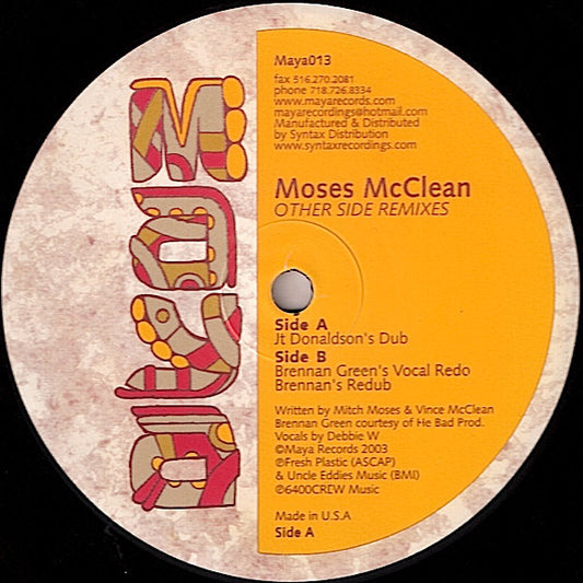 Moses McClean : Other Side Remixes (12")