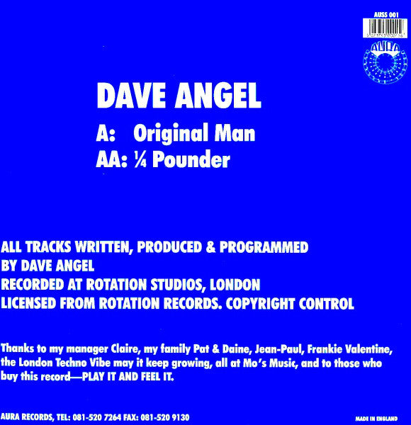 Dave Angel : Original Man (12")