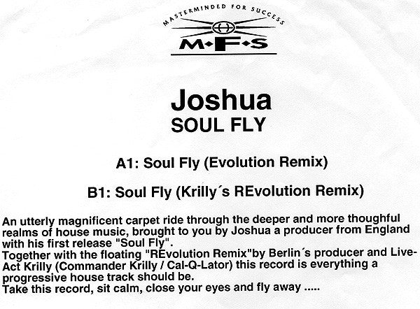 Joshua (8) : Soul Fly (12")