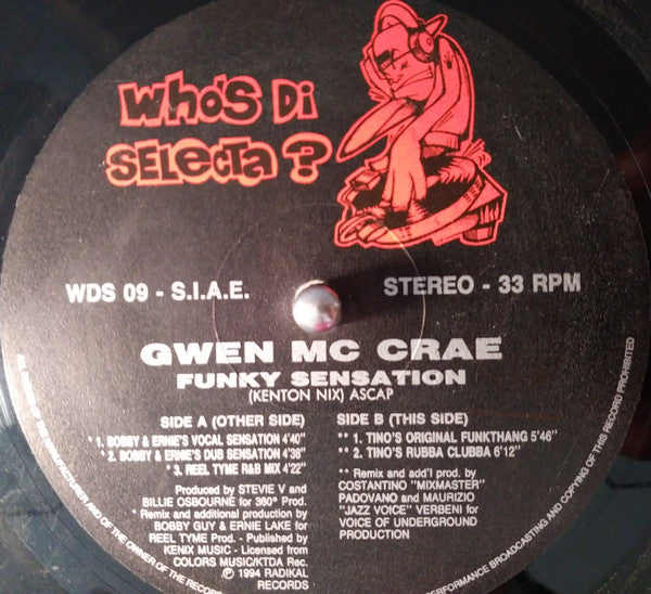 Gwen McCrae : Funky Sensation (12")