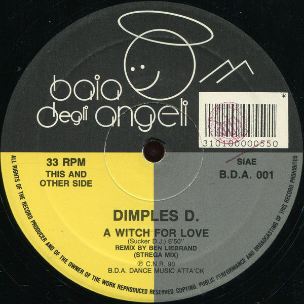 Dimples D : A Witch For Love (Sucker DJ) (12")