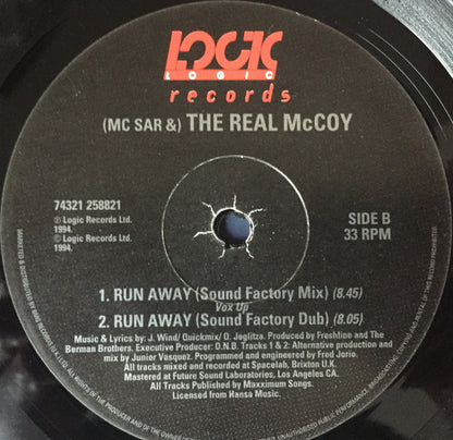 M.C.Sar & The Real McCoy* : Run Away (12")