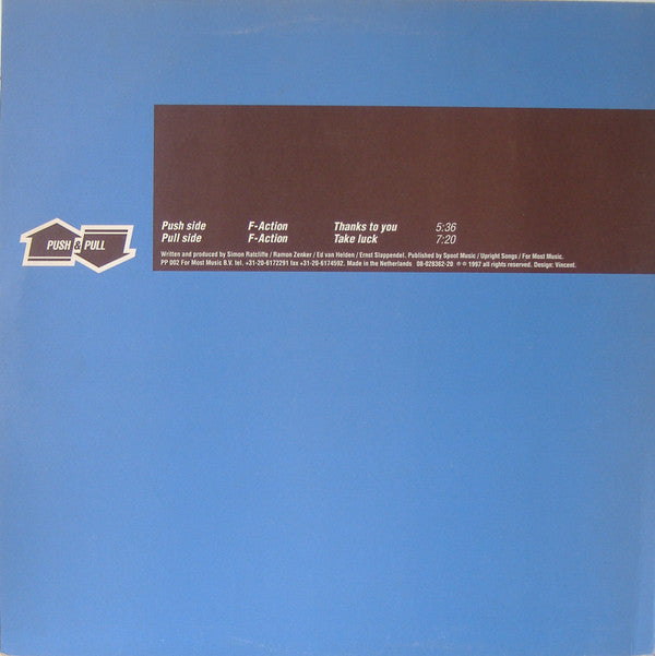 F-Action : Thanks To You (12")