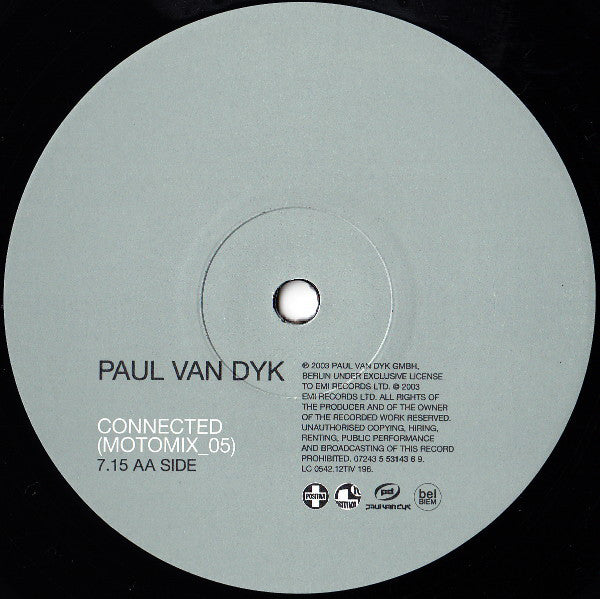 Paul van Dyk Featuring Vega 4 : Time Of Our Lives / Connected (12")