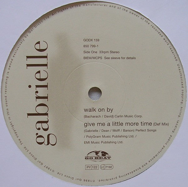 Gabrielle : Walk On By (12", Single)