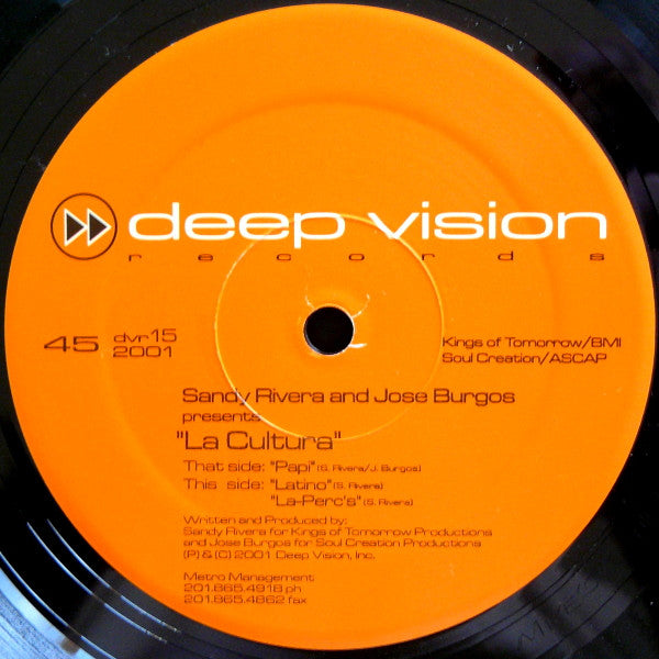 Sandy Rivera & Jose Burgos : La Cultura (12")