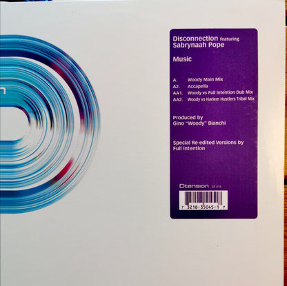 Disconnection Featuring Sabrynaah Pope : Music (12")