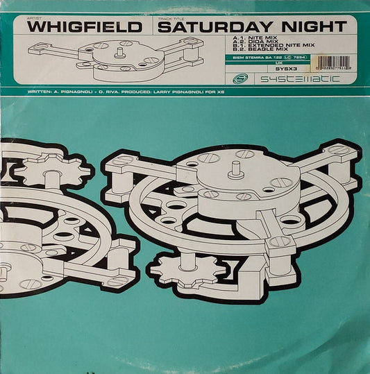 Whigfield : Saturday Night (12", Single)