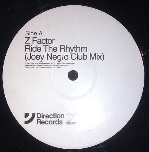 Z Factor : Ride The Rhythm (12", Promo)