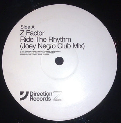 Z Factor : Ride The Rhythm (12", Promo)