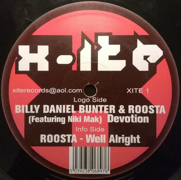 Billy Daniel Bunter & Roosta : Devotion / Well Alright (12")