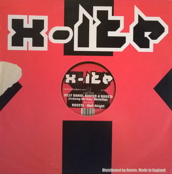 Billy Daniel Bunter & Roosta : Devotion / Well Alright (12")