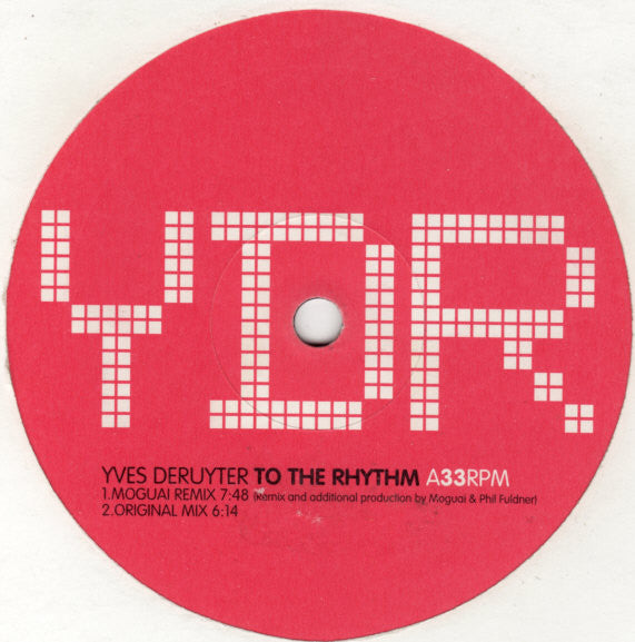 Yves Deruyter : To The Rhythm (12")