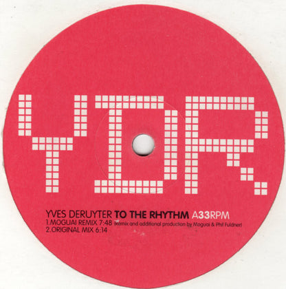 Yves Deruyter : To The Rhythm (12")