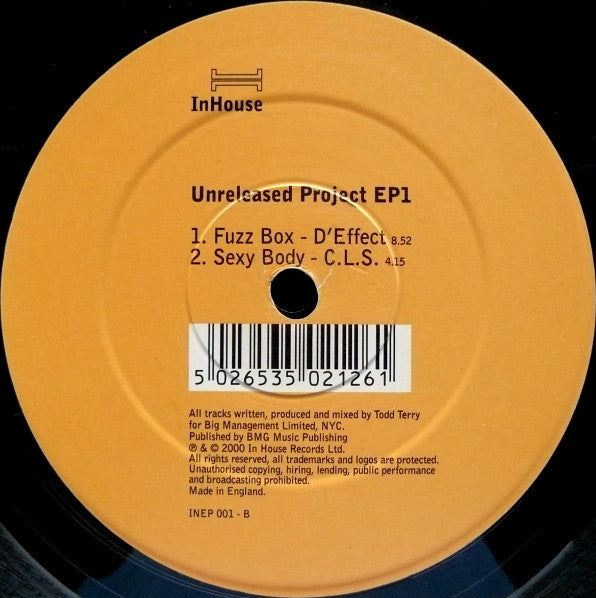 Various : Unreleased Project EP 1 (12")