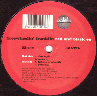 Freewheelin Franklin : Red And Black EP (12", EP)
