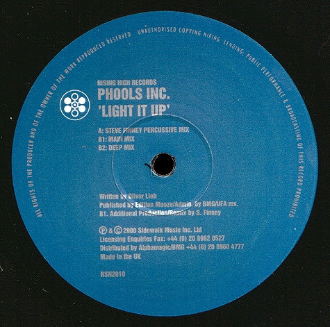 Phools Inc : Light It Up (12")