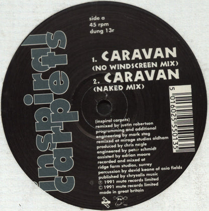 Inspiral Carpets : Caravan Remix (12", Single, Ltd, Num)