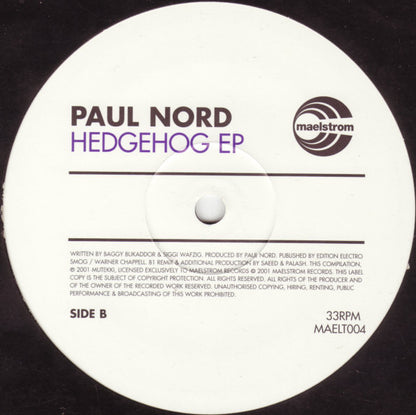 Paul Nord : Hedgehog EP (12", EP, W/Lbl)