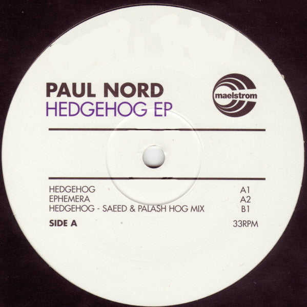 Paul Nord : Hedgehog EP (12", EP, W/Lbl)