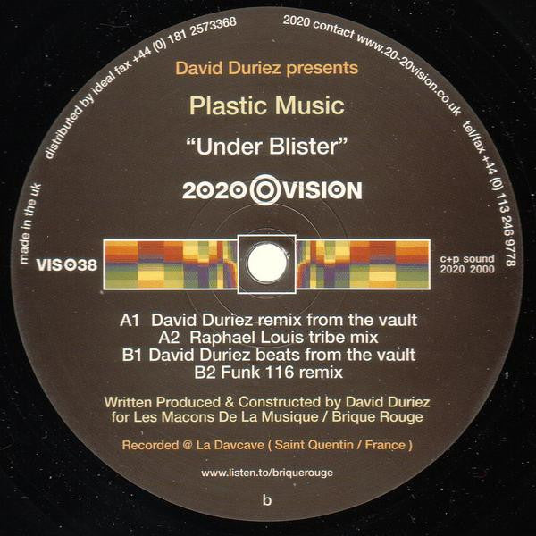 David Duriez Presents Plastic Music : Under Blister (12")